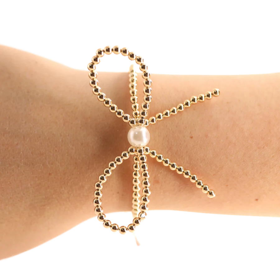 GOLD BOW BRACELET