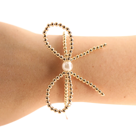 GOLD BOW BRACELET